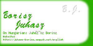 borisz juhasz business card